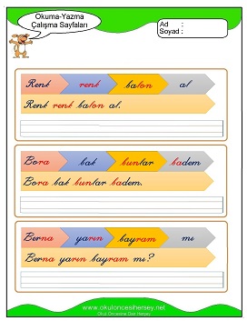 B sesi Çalışma Sayfaları